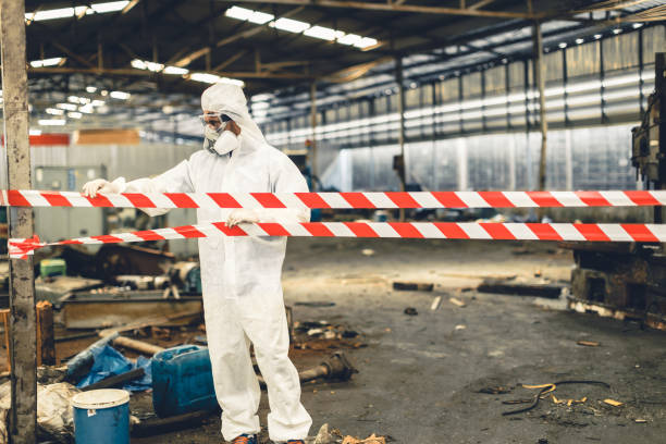 Professional Biohazard technician working in Ball Ground, GA
